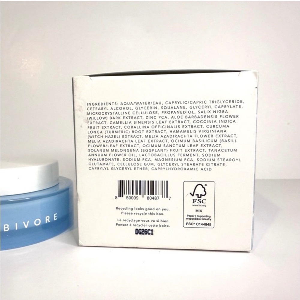 Herbivore Aquarius Pore Purifying Clarity Cream Blue Tansy BHA Moisturizer 50mL - Picture 8 of 16